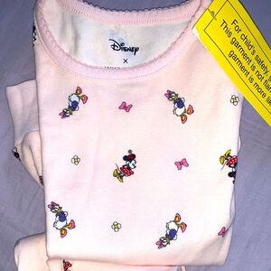 Janie & Jack x Disney pink girls pajama Minnie Mickey Mouse sleepwear T3 NWT